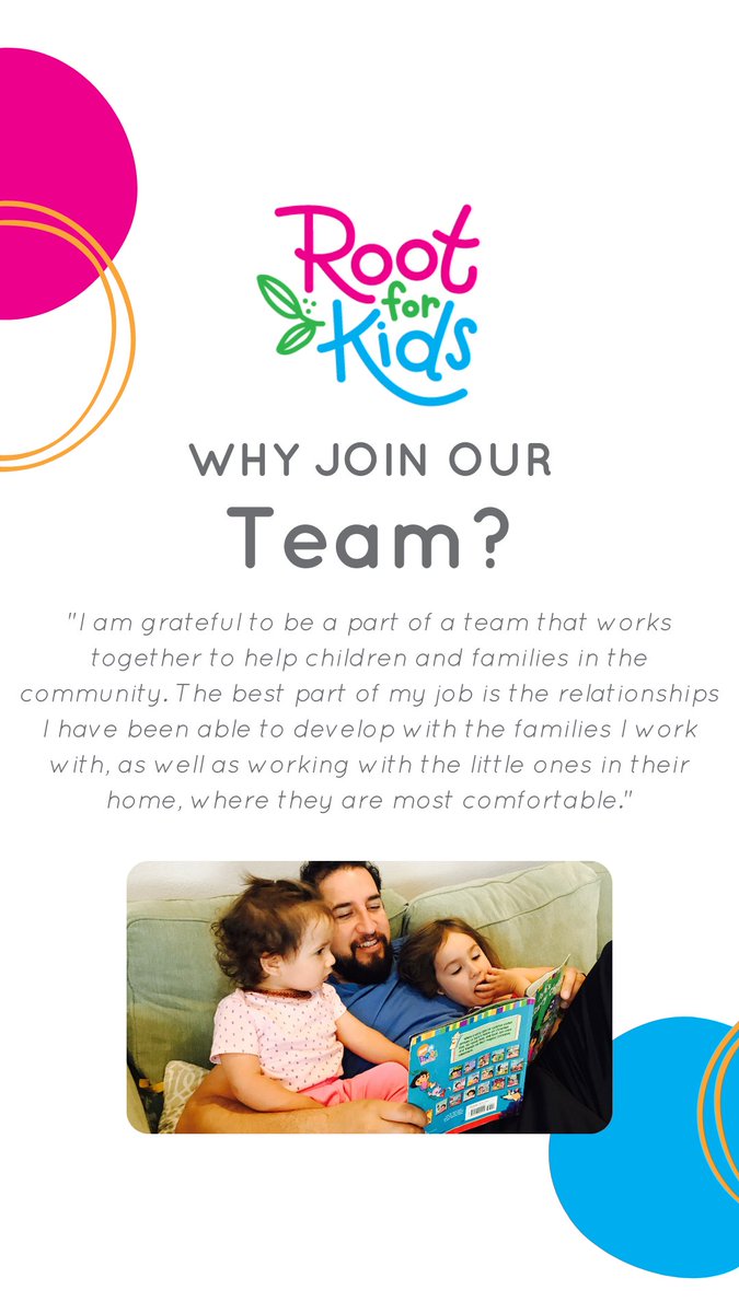 rootforkids's tweet image. We are HIRING! Do you want to make a difference for children in the community and work with children and families? Apply now for the Early Head Start Center-based Coordinator and Family Advocate position in Colorado City, AZ by heading over to our website
rootforkids.org/about/employme…