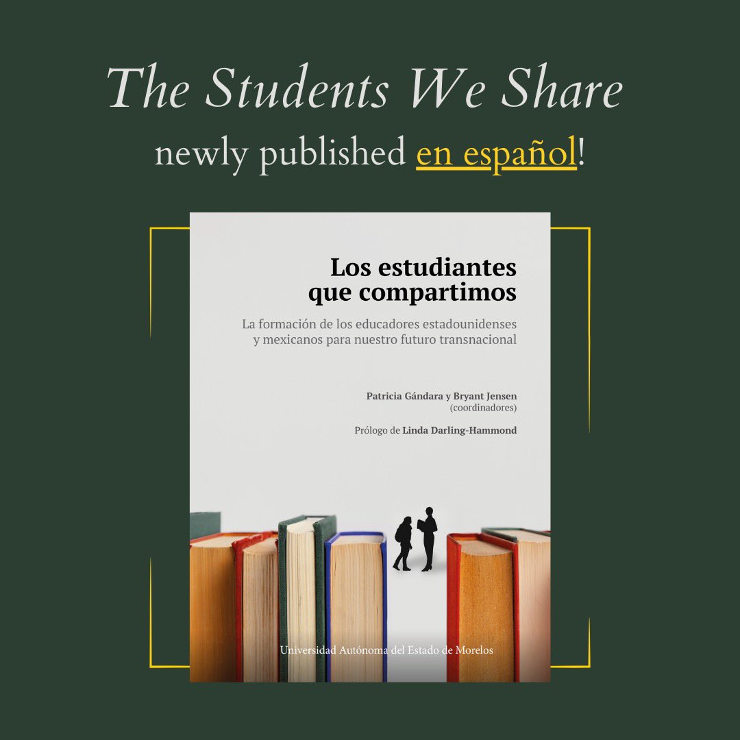 The Students We Share is NOW AVAILABLE EN ESPAÑOL! Spanish version: tinyurl.com/35f4c7rk English version: sunypress.edu/Books/T/The-St…
