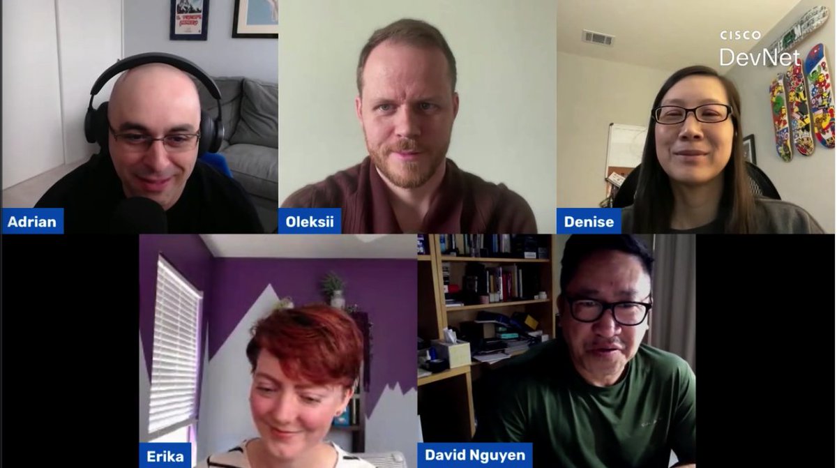 Erika_theDev's tweet image. Got my first livestream experience under my belt! Live is scarier, I prefer my editing 😆

Thank you to everyone who joined to learn more about the #BuildforBetter challenge! If you have Qs, please feel free to reach out to any one of us or to ask the DevNet community...(1/2)