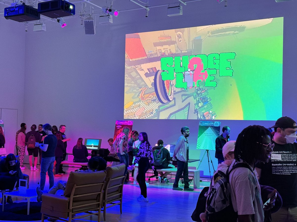 Matt Chandronait (@talkingorange) on Twitter photo At the #SFMoma for their exhibit with TheMix (<a href="/indieexchange/">Media Indie Exchange</a>). It’s pretty cool to see games in a modern museum space and see that they “get it.” “Are games art?” debate is over, but if your exhibit doesn’t have them playable like this then you’re doing it wrong. #GDC2024 At the #SFMoma for their exhibit with TheMix (<a href="/indieexchange/">Media Indie Exchange</a>). It’s pretty cool to see games in a modern museum space and see that they “get it.” “Are games art?” debate is over, but if your exhibit doesn’t have them playable like this then you’re doing it wrong. #GDC2024