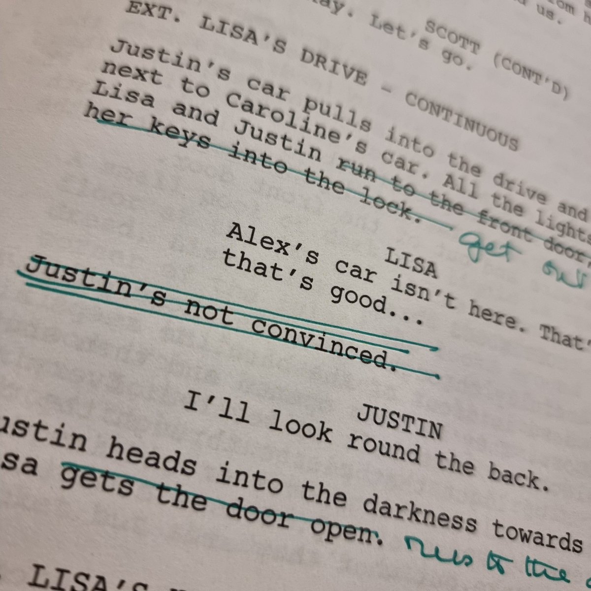 VanessaBails's tweet photo. Justin's not convinced. And neither was I 🤣
#writingisrewriting #screenwriting https://t.co/OYfzvW3y2q
