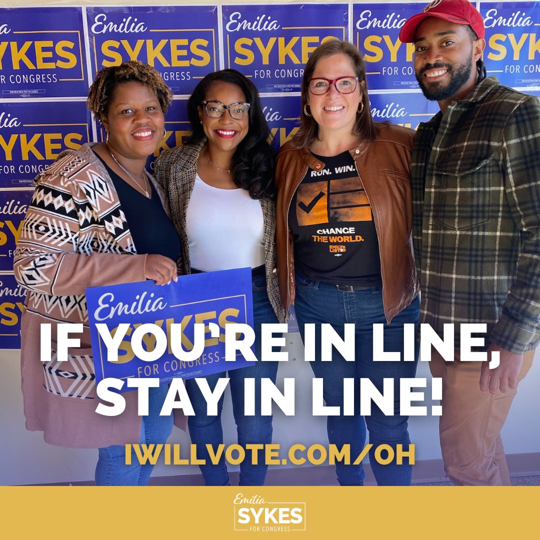 Polls have officially closed in Ohio. If you are in line to cast your ballot, stay in line. To those of you that have already voted, thank you for voting. I’m grateful to have your support in this re-election campaign!