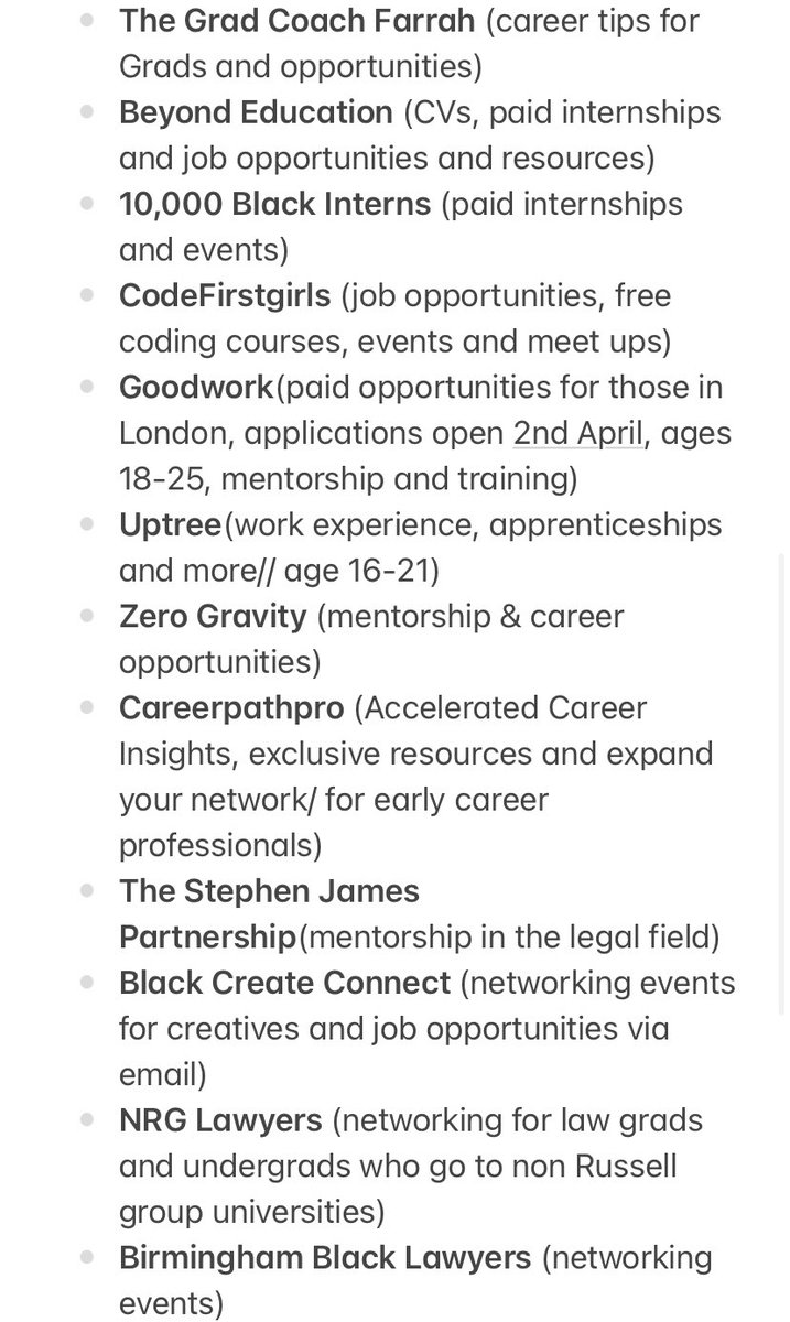 abs1k_'s tweet image. Dear Graduates, recent graduates & young professionals,
YOU NEED TO ENGAGE WITH THE FOLLOWING CAREER PLATFORMS! 
PAID INTERNSHIPS, CV HELP, OPPORTUNITIES & EVENTS & more! 👨🏾💻
Bookmark, like & retweet and save it for later!🫡