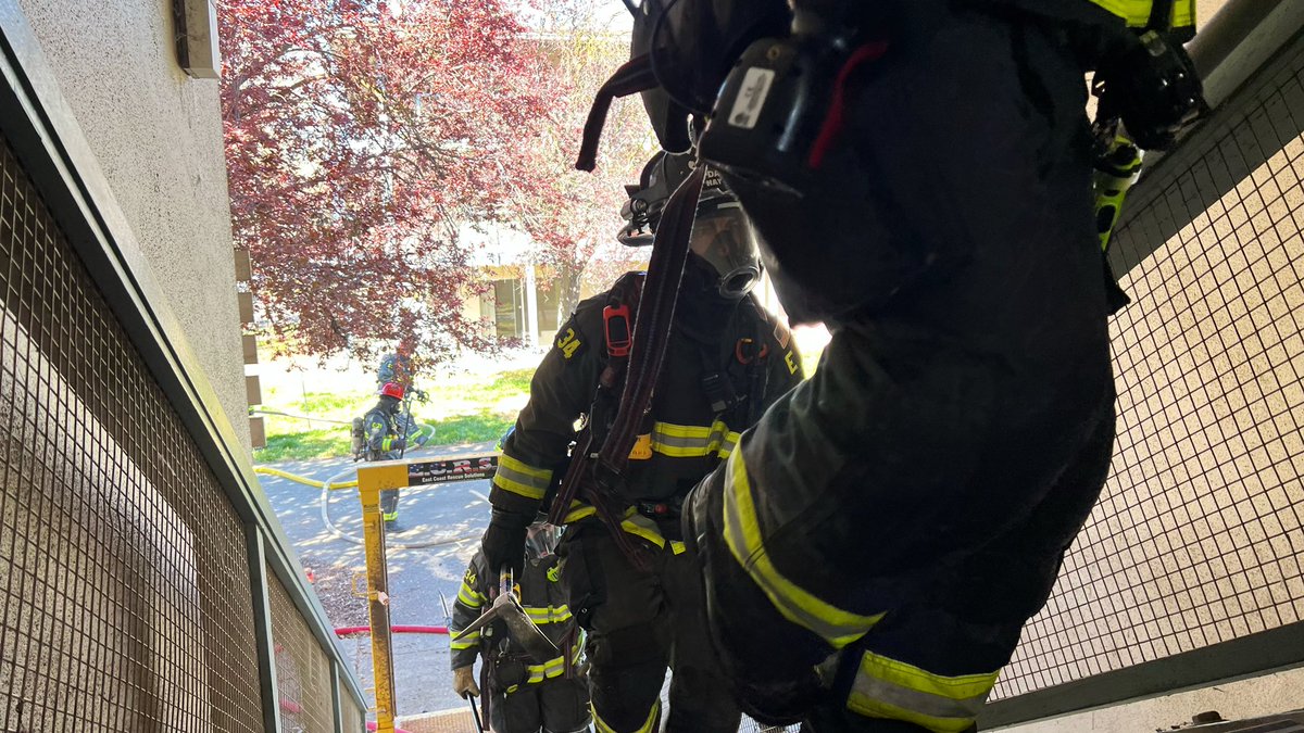 During this week, the West Valley Regional Fire Training Consortium are honing their fire rescue skills through simulations at the Solano Park Apartments at UC Davis. UCDFD have been utilizing both Truck 34 and Engine 34 companies for these drills.