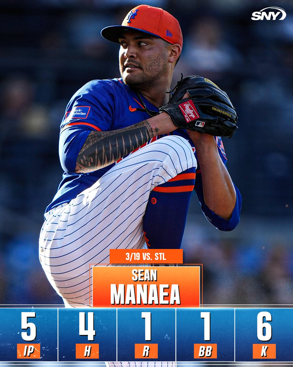 5 strong from Sean Manaea tonight 💪