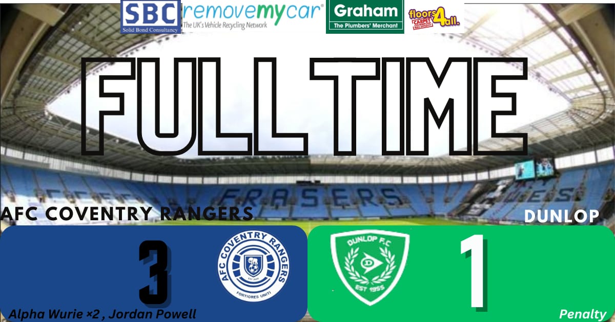 3 years in a row the Rangers make it at the CBS Arena. Fully deserved win tonight from the lads, takes us to our 2nd final of the season. What a week of football 💙 #StrongerAsOne #CV4