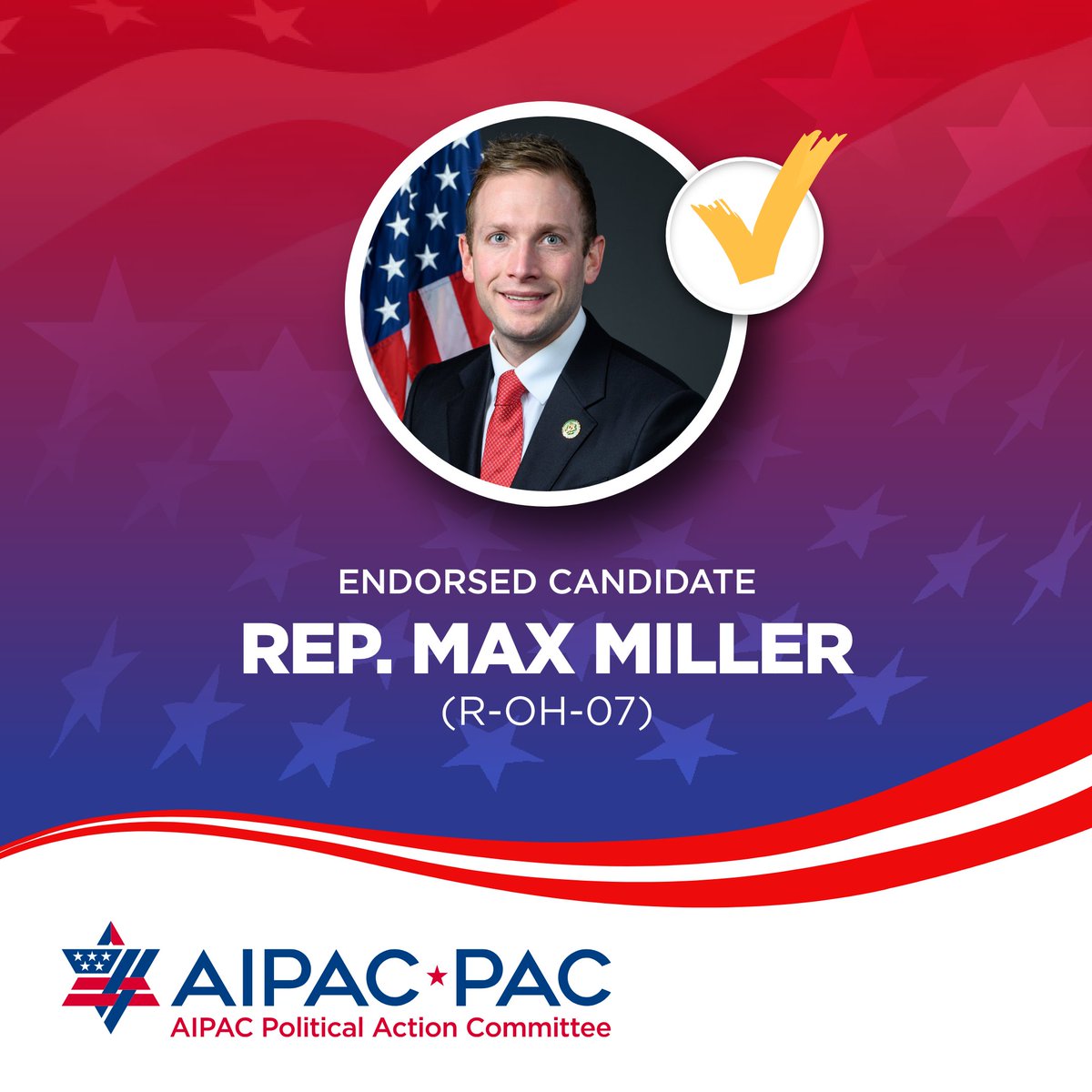 Congratulations to AIPAC-endorsed @RepGregLandsman and @RepMaxMiller on your primary election victories! AIPAC is proud to stand with pro-Israel candidates who help strengthen and expand the U.S.-Israel relationship. Being pro-Israel is good policy and good politics.