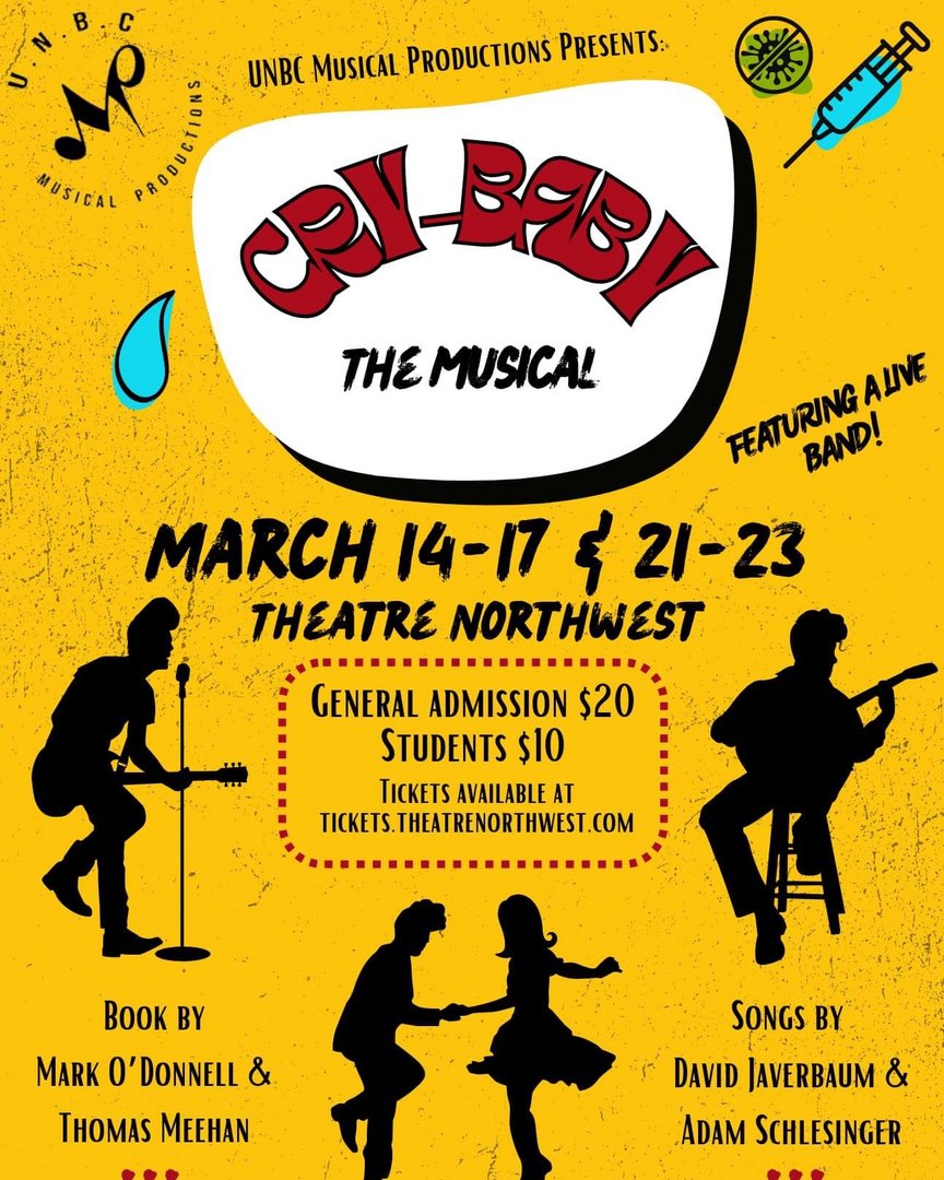 MoveUpPG's tweet image. Don't miss out on your last chance to see Cry-Baby the Musical at Theatre Northwest! Get your tickets now for March 21-23rd and experience all the excitement live on stage!

Get your tickets today at tickets.theathrenorthwest.com