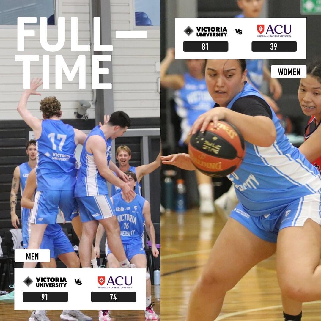 VU Sport (@vu_sport) on Twitter photo VU Vultures off to a flying start ๐๐ฆ
<a href="/victoriauninews/">Victoria University</a> recording 2 wins for Game 1 of the #2024UBL for both our menโs and womenโs teams against <a href="/ACUSport_/">ACU Sport</a>
Weโre off to @rmitsport today for Game 2 ๐๐ ๐ช๐ผ
<a href="/unisportAU/">UniSport Australia</a> VU Vultures off to a flying start ๐๐ฆ
<a href="/victoriauninews/">Victoria University</a> recording 2 wins for Game 1 of the #2024UBL for both our menโs and womenโs teams against <a href="/ACUSport_/">ACU Sport</a>
Weโre off to @rmitsport today for Game 2 ๐๐ ๐ช๐ผ
<a href="/unisportAU/">UniSport Australia</a>