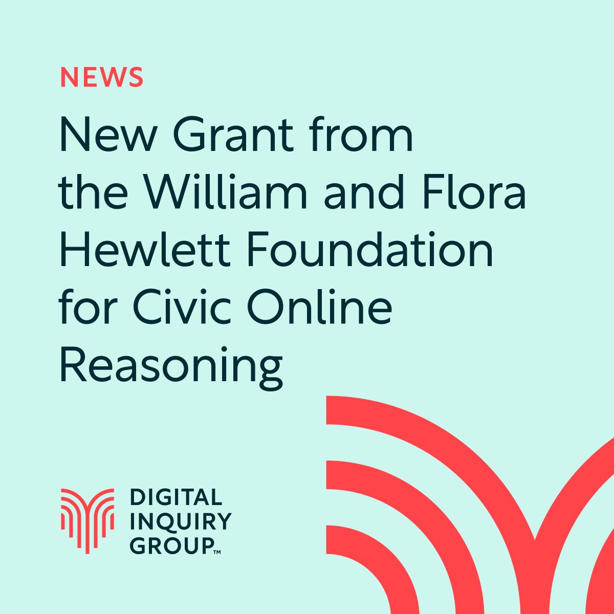 As part of a project funded by the William and Flora Hewlett Foundation, we're collaborating with educators to develop subject-specific digital literacy curriculum materials for use in secondary and post-secondary classrooms. Learn more about our projects. inquirygroup.org/projects