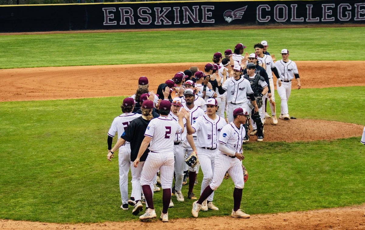 Erskine College Baseball (@fleetbaseball) on Twitter photo Erskine College Baseball Wins Mid Week Thriller at Grier Field!
Francis 6-6 2 2B HR (9) 4 RBI
Littrell 2-2 HR 4 RBI
David H. 2-3 HR RBI 3RUNS
Holshouser 4.0 I.P. 2 Hits 6 K
Hyde (Save) 2 K
Up Next:
Fleet are back in Action for Week #5 <a href="/ConfCarolinas/">Conference Carolinas</a> at Chowan!
#ThePursuit Erskine College Baseball Wins Mid Week Thriller at Grier Field!
Francis 6-6 2 2B HR (9) 4 RBI
Littrell 2-2 HR 4 RBI
David H. 2-3 HR RBI 3RUNS
Holshouser 4.0 I.P. 2 Hits 6 K
Hyde (Save) 2 K
Up Next:
Fleet are back in Action for Week #5 <a href="/ConfCarolinas/">Conference Carolinas</a> at Chowan!
#ThePursuit