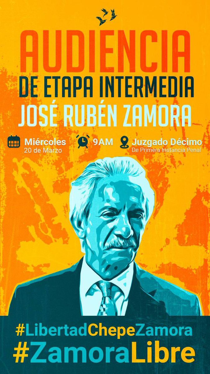 🚨Hace 600 días que el periodista #JoseRubénZamora se encuentra en prisión por sus investigaciones sobre casos de gran corrupción.
#NoNosCallarán exige su libertad, el cese de la persecución penal espuria y un juicio justo.
¡No se calla la verdad encarcelando periodistas!🗣️
🧵