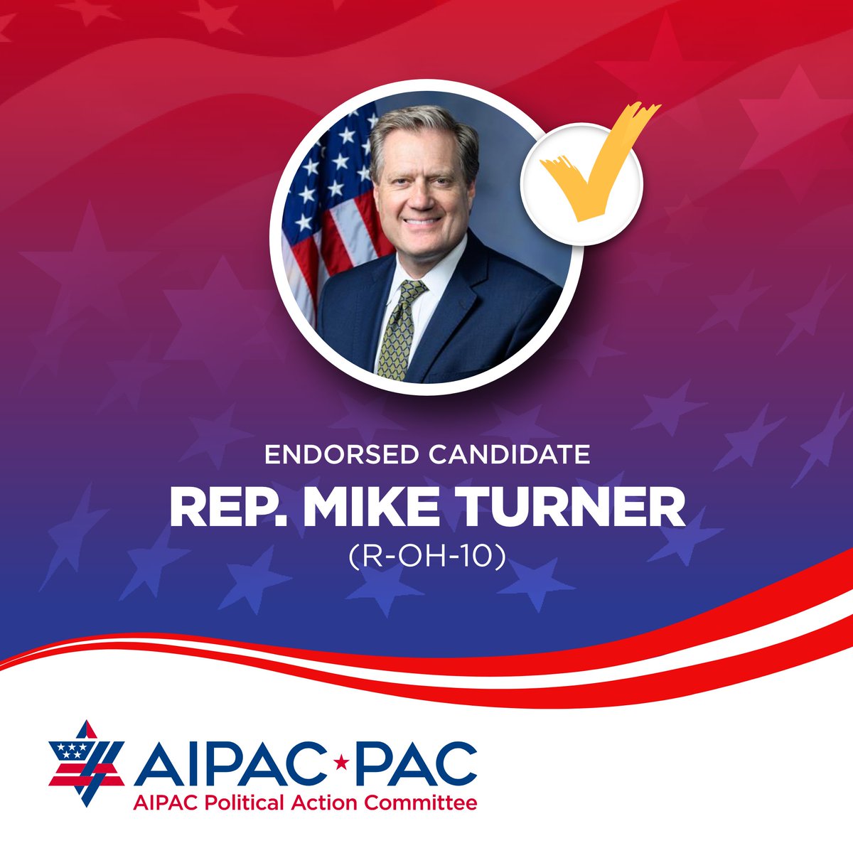 Congratulations to AIPAC-endorsed @RepMikeCarey and @RepMikeTurner on your primary election victories! AIPAC is proud to stand with pro-Israel candidates who help strengthen and expand the U.S.-Israel relationship. Being pro-Israel is good policy and good politics.