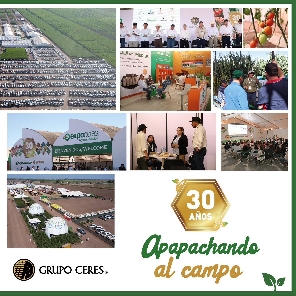 ¡MUCHAS GRACIAS! 🌱💚
#LaMásAgroDeMX les agradece por estos 30 años #ApapachandoAlCampo juntos. 🫂
Nos vemos en 2025 con mucha más #Agroinnovación, #Conocimiento, #Tecnología y #Negocios.