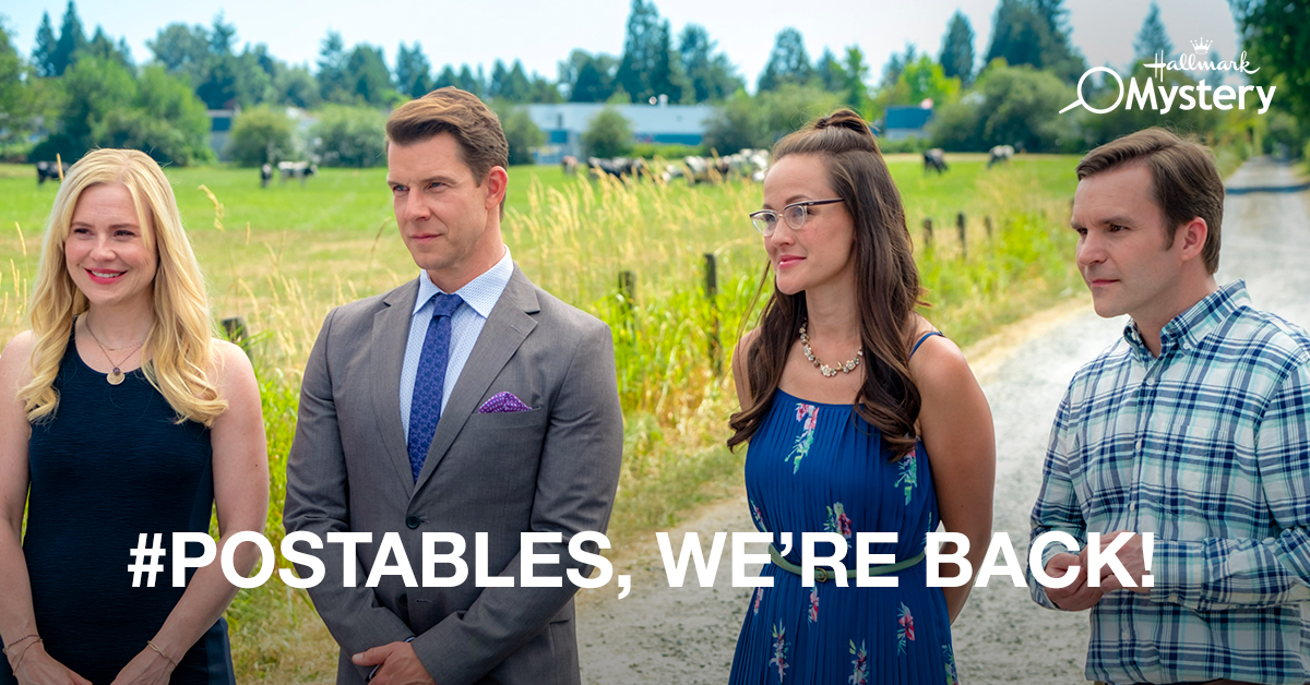 #POstables, we’re back with an all new mystery that you won’t want to miss! #SignedSealedDelivered #2024 Share your reactions with <a href="/Eric_Mabius/">Eric_Mabius</a>, <a href="/RealCrystalLowe/">Yan-Kay Crystal Lowe</a>, @kristintbooth, and <a href="/geoffgustafson/">Geoff Gustafson</a>.