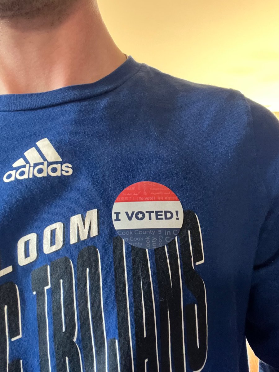 mr_deasy's tweet photo. Then afterwards I went and was a good history teacher and voted in the Illinois primary! https://t.co/vRD8Z7m8yW