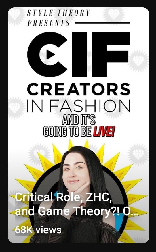 It's an ad for their creator-led fashion show, Creators In Fashion, on April 25th at 5:30 pm Eastern Time. Guests will include ZHC, Yes Theory, Critical Role, Blogilates, Rosanna Pansino, Simply Nailogical, and MatPat.