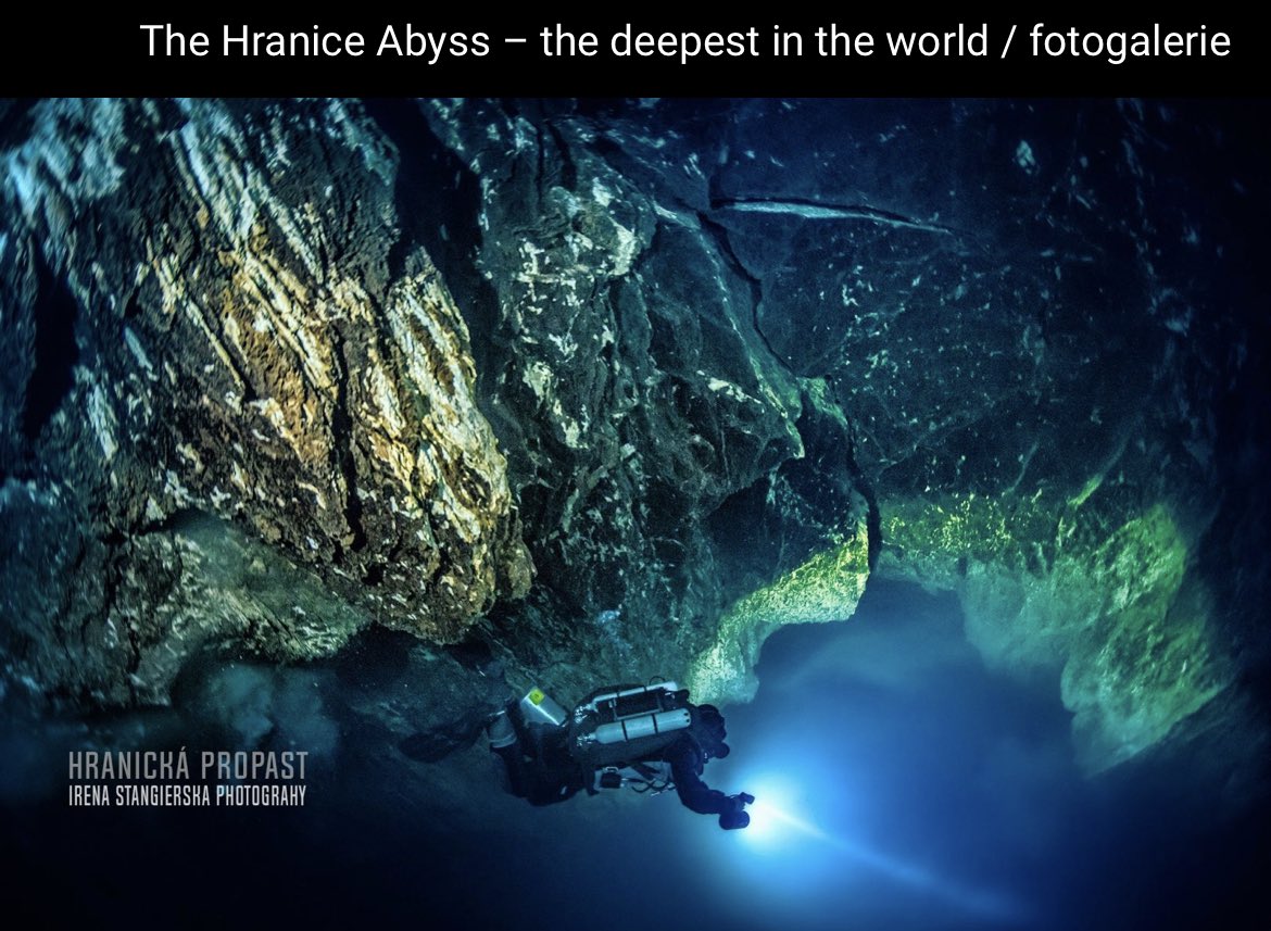 世界一深い水中洞窟
「ヘラニツェ・アビス」
その深さ…測定不能! 