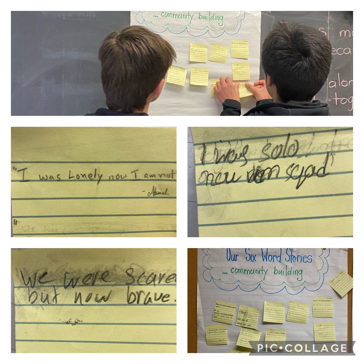 “I was solo, now I’m squad”. Just one example of a Six Word Story inspired by the theme of Community  Building <a href="/DanforthGardens/">DanforthGardens TDSB</a> @CrystalCapalbo <a href="/LizBHolder/">Liz Holder</a>  <a href="/mrbaker_class/">Mr. Baker</a>