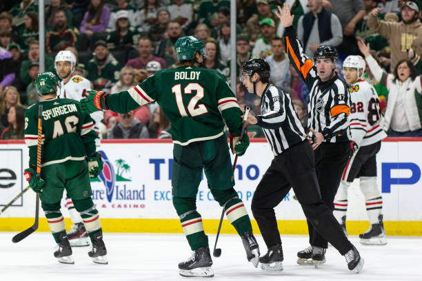ScoutingTheRefs's tweet photo. Minnesota Wild vs. Anaheim Ducks get refs Carter Sandlak (#29) and Francois St. Laurent (#8) with Travis Gawryletz (#67) and CJ Murray (#68) on lines
https://t.co/0wzRvtLals
@mnwild @AnaheimDucks #MNWild #FlyTogether #MINvsANA https://t.co/FsXwKC2BGG