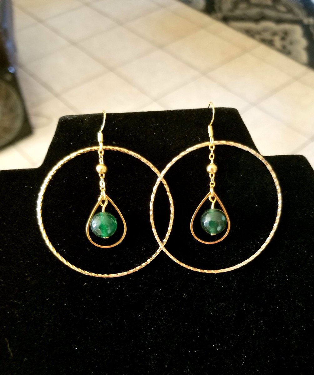 14k Gold Jade Earrings, Large Hoop Earrings, Emerald Jade Earrings #jade #emeraldjade #jadeearrings #hoopearrings #goldhoopearrings 
#handmadejewelry #giftsforher #motherofthebride #wedding #prom #fashion #style #Etsy

etsy.me/49RobYR via @Etsy