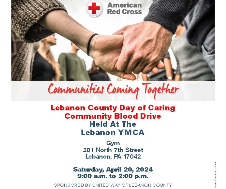 Day of Caring Community Blood Drive! Please call 1-800- Red Cross (1-800-733-2767) or visit RedCrossBlood.org and enter UnitedWay to schedule an appointment!