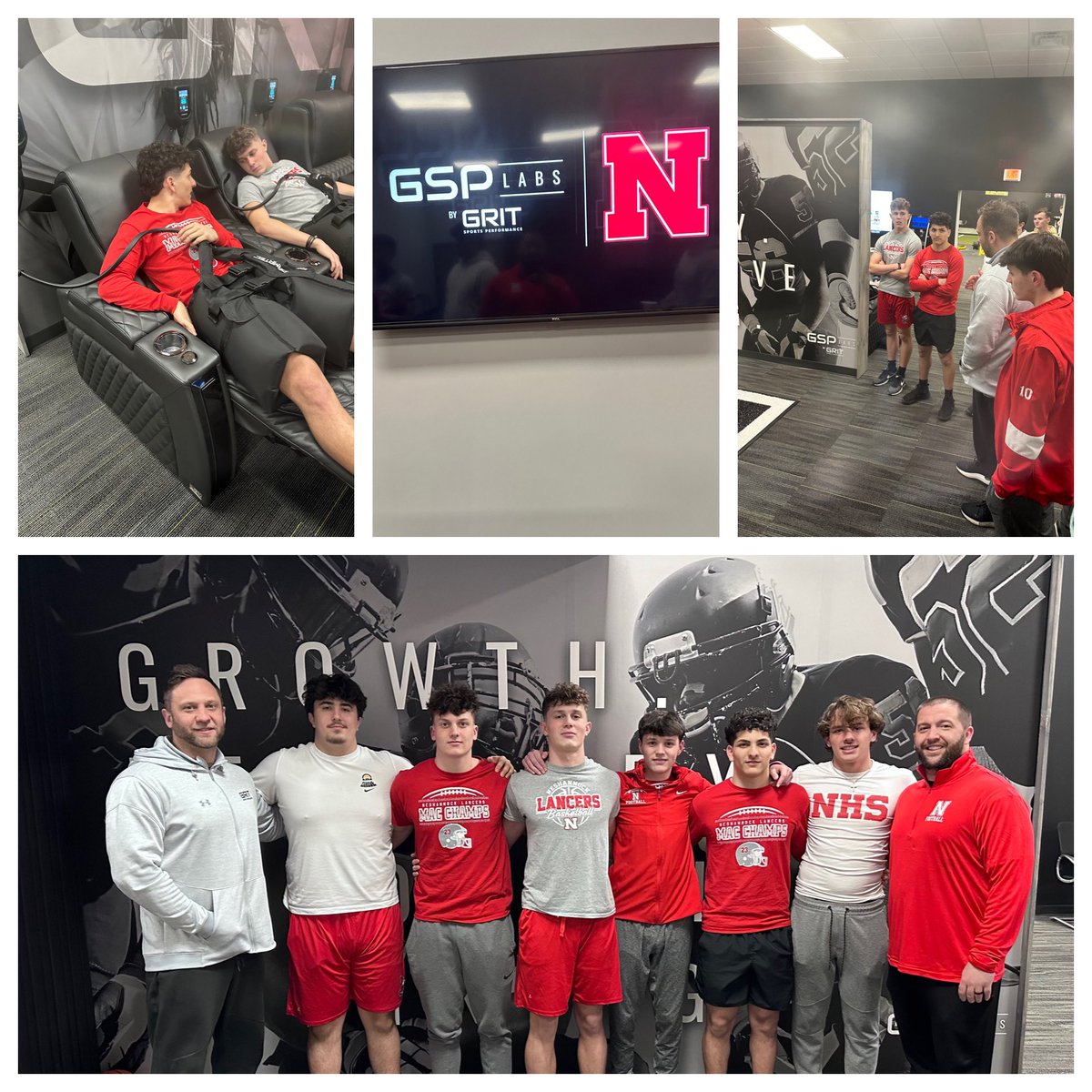 Huge shout out to @GRIT_SP for having some of our guys out to learn about the amazing services they provide! The @NeshannockFB program is looking forward to working with you soon! #BEGREAT