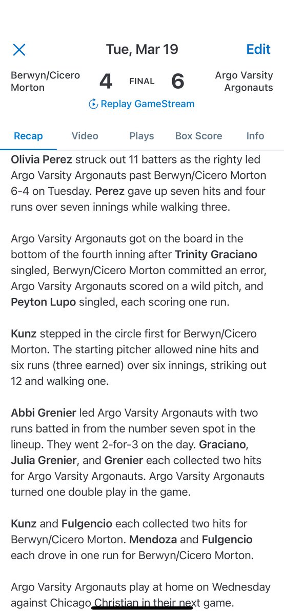 Grenier girls brought the bats today. Julia Grenier bats 5th, little Grenier Abbi Thebaddie bats 7th. Big sister gets hits little sister says I will bring you home 🥎

Proud Momma !
<a href="/juliagrenier23/">Julia Grenier</a> <a href="/AbbiG212447/">Abbi Grenier</a> <a href="/argohs217/">Argo Community HS</a> <a href="/argonauts_ad/">ACHS Athletics</a> <a href="/argosb217/">argosb217</a>