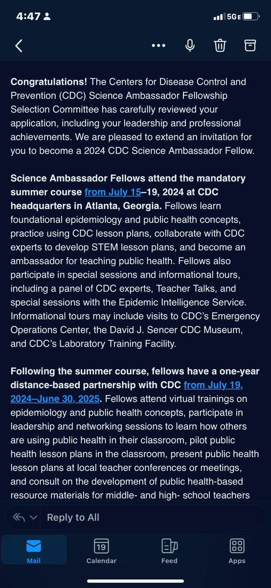 Edralin Pagarigan, EdD (@edralinpagarig1) on Twitter photo I am elated to be invited as a Science fellow at the esteemed Center for Disease Control(CDC) and Prevention headquarters in Atlanta this summer! <a href="/CTE_BaltCoPS/">BCPS CTE Office</a> <a href="/GRMS_Magnet/">Health Sciences Magnet</a> I am elated to be invited as a Science fellow at the esteemed Center for Disease Control(CDC) and Prevention headquarters in Atlanta this summer! <a href="/CTE_BaltCoPS/">BCPS CTE Office</a> <a href="/GRMS_Magnet/">Health Sciences Magnet</a>