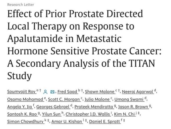 Exploratory analysis of TITAN by @SouMyajiT_RO, @DrSpratticus - @ggebraelmd
@EUplatinum @urotoday 
oncodaily.com/40675.html

#Cancer #EuropeanUrology #OncoDaily #Oncology #CancerCare #ProstateCancer
