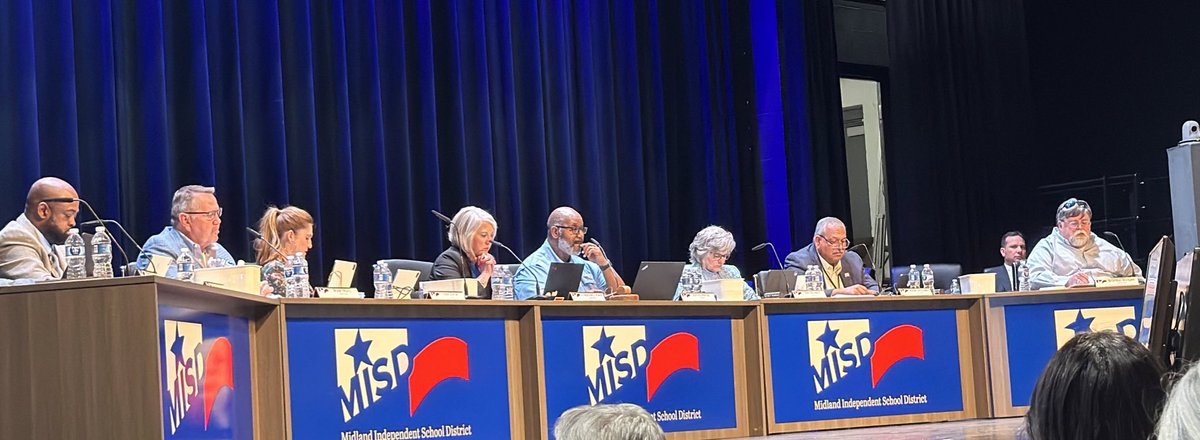 Greatly appreciate the MISD School & Dr. Howard for leading our school district! These eight people have one of the toughest jobs in education, thank you! #MISDProud