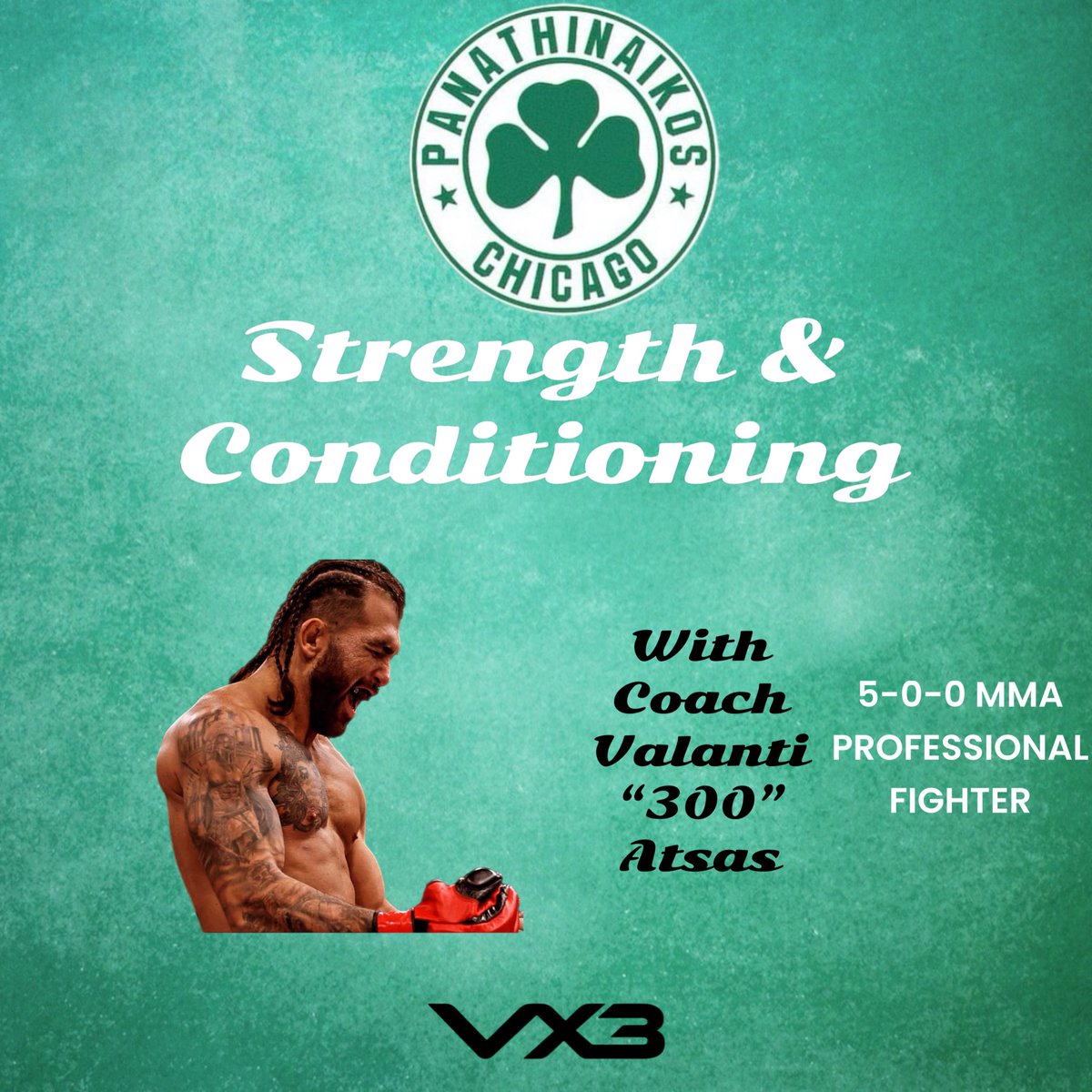 chicago_pao's tweet image. Pre-season Strength &amp;amp; Conditioning trainings coming up with 
 coach Valanti “300” Atsas who is an active 5-0 Professional MMA fighter ! ☘️🇬🇷🤙🏼

#panathinaikos #ussoccerdevelopment #chicagosoccer #paochicago #fcpao #chicagogreeks #mma