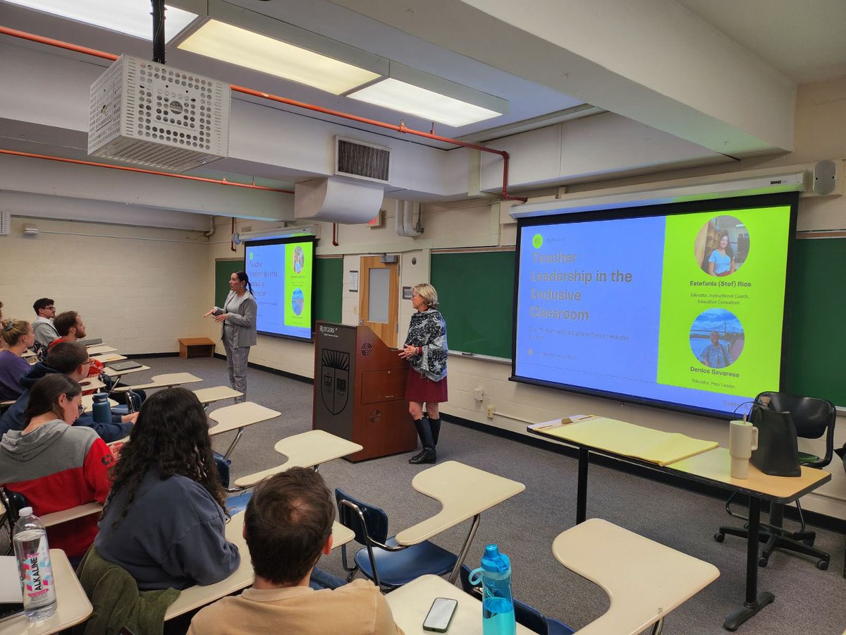 Estefania Rios (@e_v_rios) on Twitter photo Thank you, <a href="/RutgersU/">Rutgers University</a>! Denice & I had the opportunity to create a professional learning experience on inclusive education. We got to connect with soon-to-be new teachers and share the benefits of collaboration! This was our first co-teaching experience 💕 Thank you, <a href="/RutgersU/">Rutgers University</a>! Denice & I had the opportunity to create a professional learning experience on inclusive education. We got to connect with soon-to-be new teachers and share the benefits of collaboration! This was our first co-teaching experience 💕