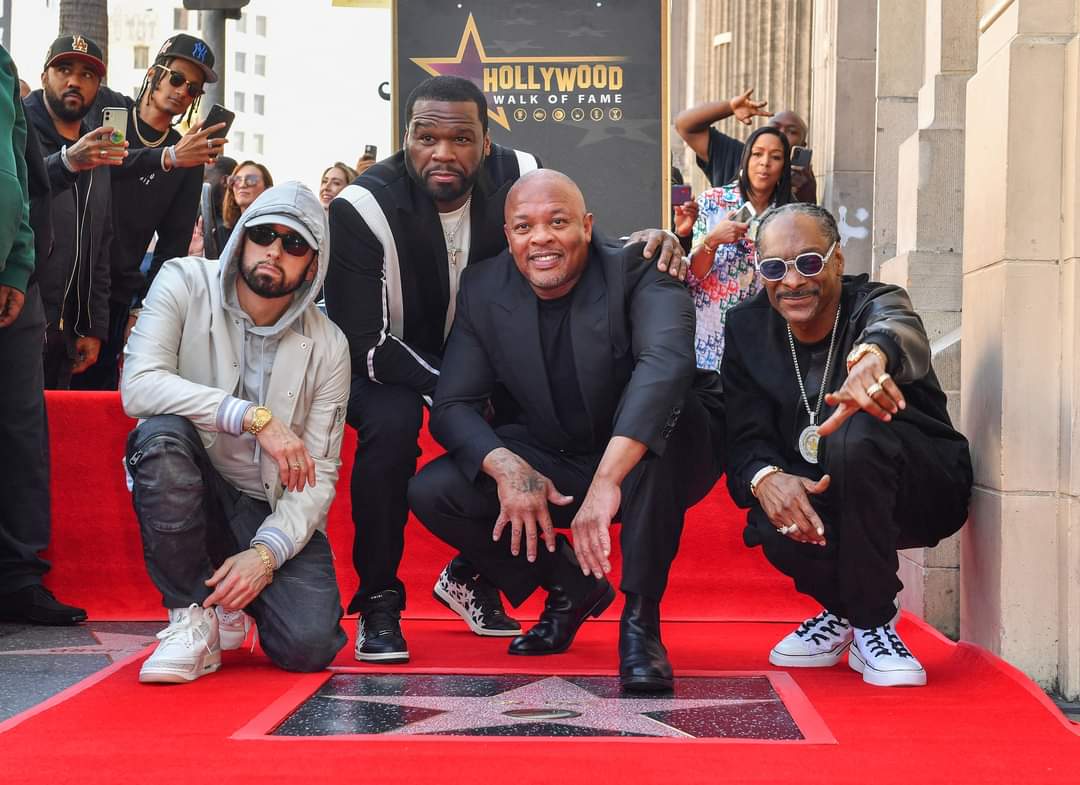 djthrive's tweet image. Congratulations to Dr. Dre for receiving a Hollywood Walk Of Fame Star!! ⭐️ #Snoopdogg #Eminem #50cent #DrDre
