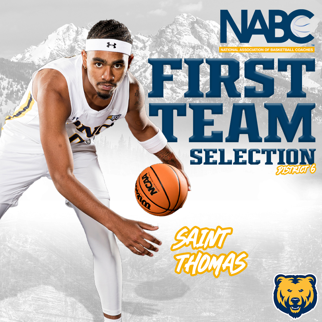 Congratulations Saint Thomas on being named to the @NABC1927 All-District First Team Read More ⤵️ loom.ly/kEObdVc #GetUpGreeley