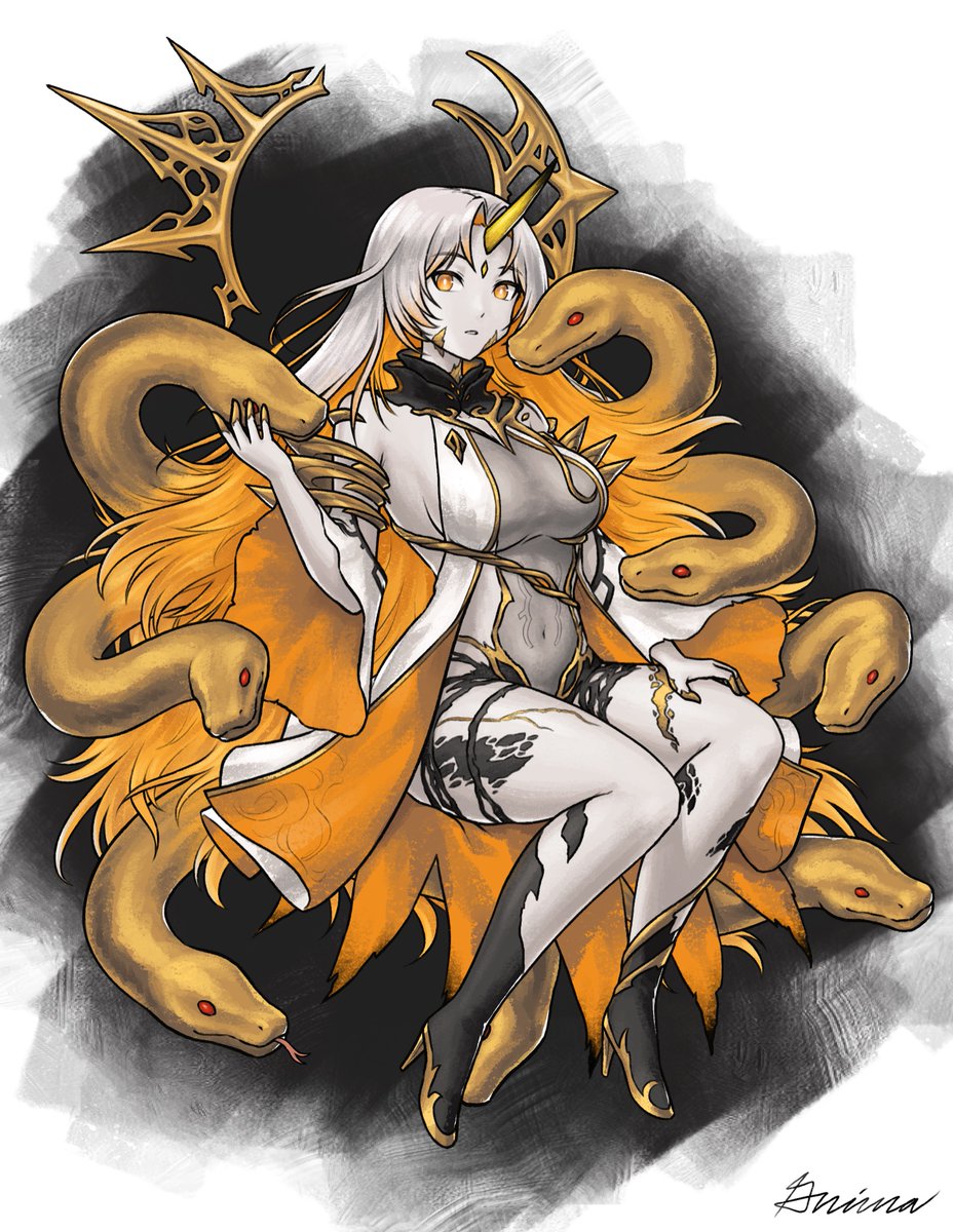 A few months ago I streamed this Gullveig drawing. It was my first time drawing live, but I hope I did well.

#FEHeroes