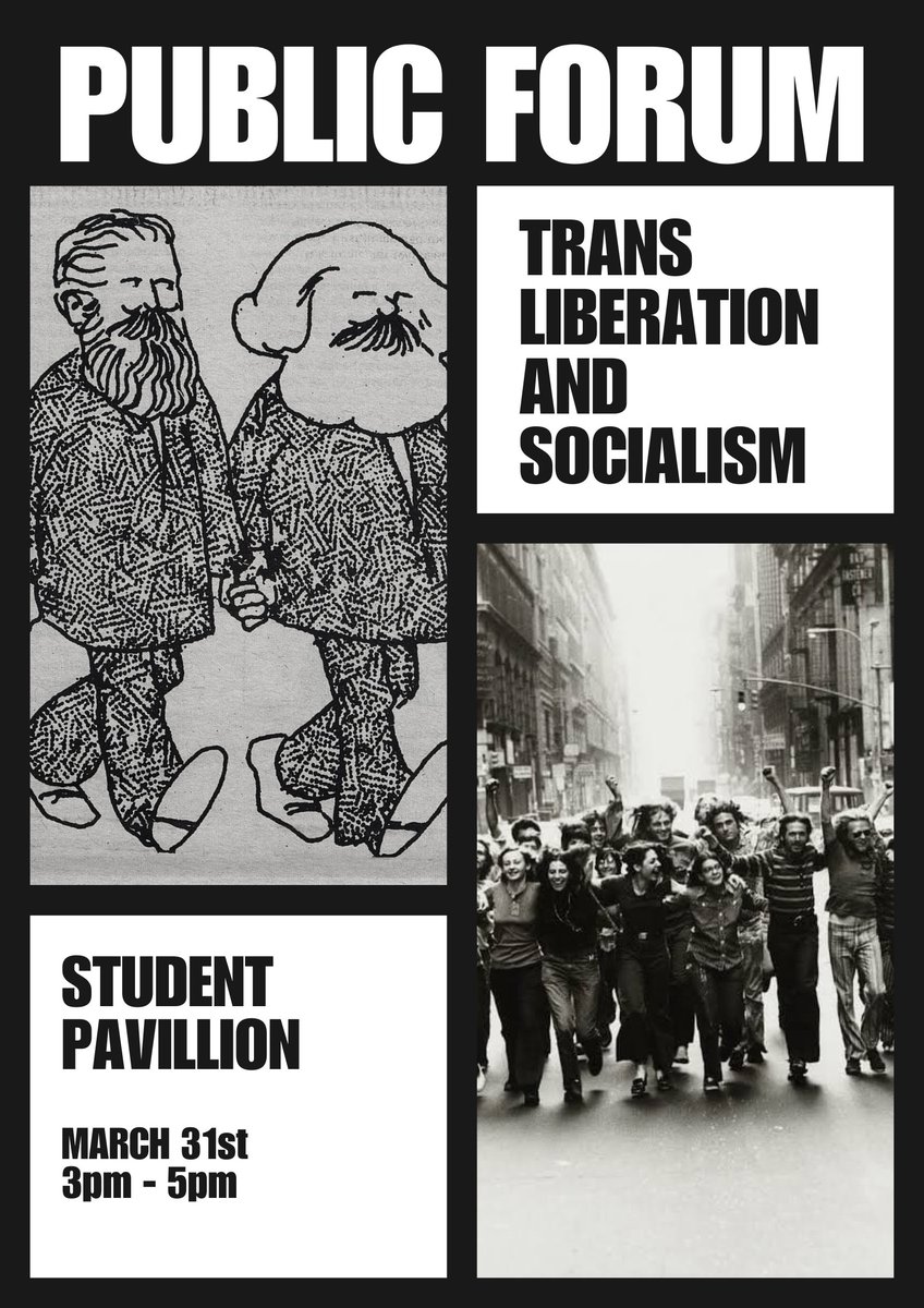 communist_unity's tweet photo. In honor of Trans Day of Visibility the RCO will be hosting a public forum on the revolutionary nature of the struggle for Trans Liberation. It will be held at the Student Pavilion (University of Melbourne), and hosted by Comrade Brunhilda. https://t.co/T2k5pdKhIW