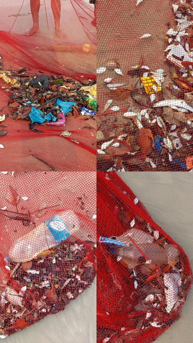 Visited Malpe Beach today to see the live fishing but I think they are getting more of what we are throwing inside than fishes !!!!! Very alarming situation.#microplastics #marineorganisms #fishahrbour