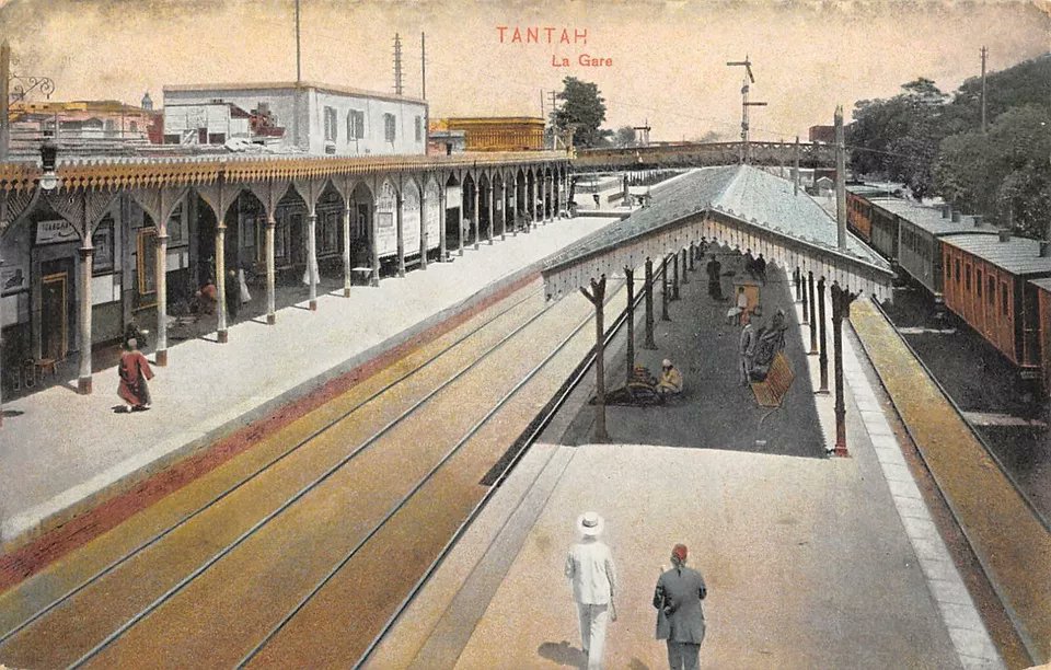 RamiAhmedovich's tweet image. طنطا ١٩٠٠-١٩١٠ السيد البدوي و المديرية و محطة قطار طنطا