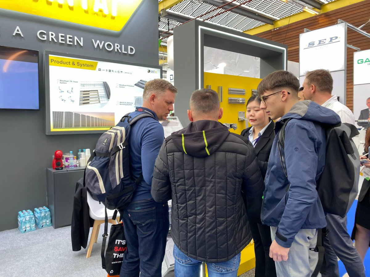 Antaisolar's tweet image. What an incredible first day at #SolarSolutions2024 in Amsterdam! Don&apos;t miss out to meet our enthusiastic team at booth D22. 🙌
With two more days ahead, we&apos;re here to answer all your questions and showcase the latest innovations. Let&apos;s elevate your #solar business together!