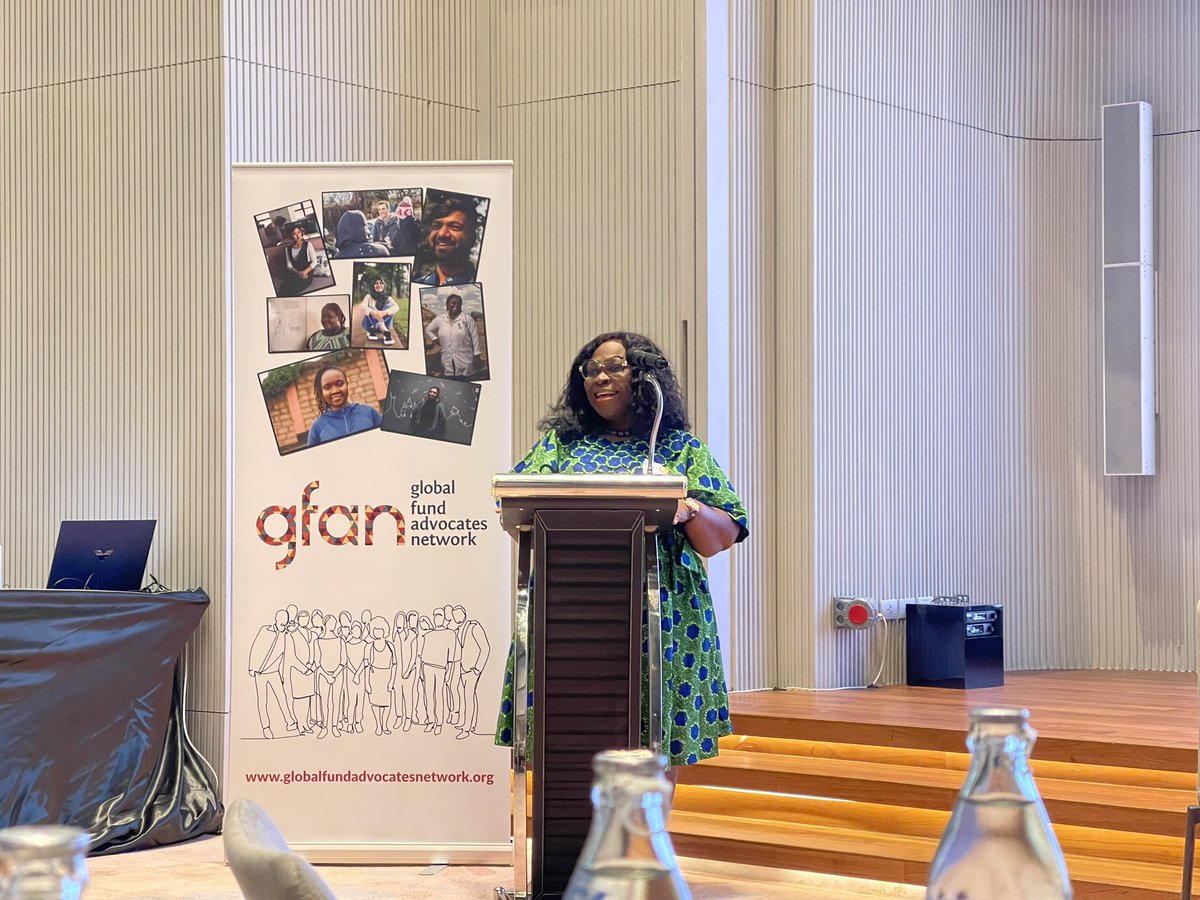 Our Executive Director @SenooCecilia who is a Co-Chair of @GFadvocates shares her opening remarks for the Annual GFAN meeting. She appreciates the work partners continue to do in the community and network, encouraging them to lead strategic initiatives for HIV, TB & Malaria.