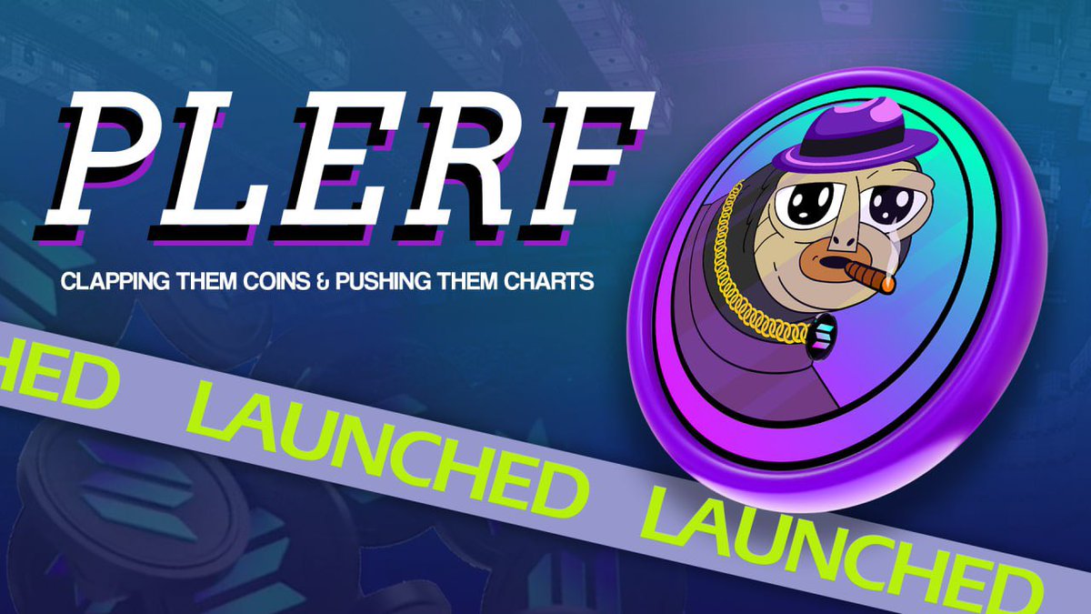 plerfwtf's tweet photo. We just launched $PLERF the next $SLERF #SLERF 

CA: FDdzL2Tffk3UzFqrhUG5N8SAVMeQwdCs9GtsWTrT16rF

Telegram: https://t.co/t8btWFophO

Website: https://t.co/oMJuFAj3V2

✅ Contract renounced
✅ LP Burnt
✅ 0% https://t.co/oshxJIv6L6