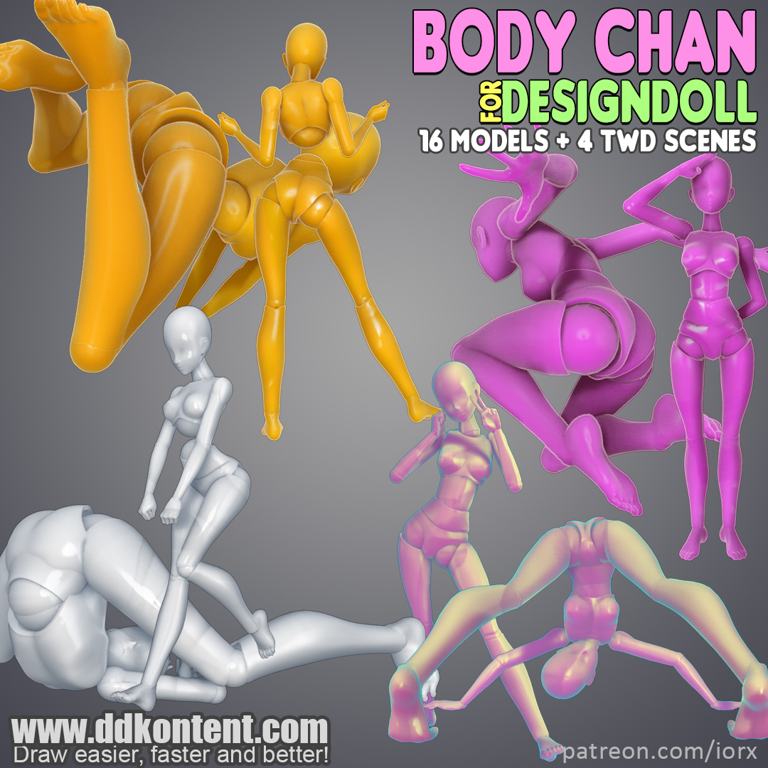 ddkontent's tweet photo. About to drop this on patreon ๐, a full body replacement for the #designdoll model.
#bodychan #bodykun #drawingmanekin #drawingresources #3dmodel https://t.co/k6kwdxi9v4