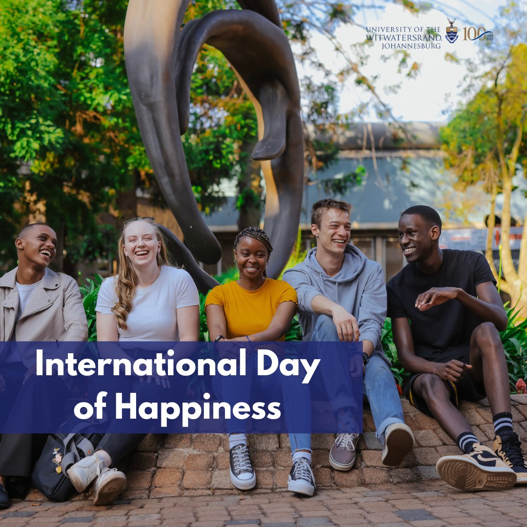 Wishing all Witsies a day filled with smiles, laughter, and endless joy! Happy International Day of Happiness! 😊 #WitsForGood #InternationalDayOfHappiness💛💙😀😁