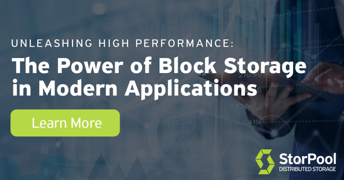 High-performance applications often require fine-tuning to achieve optimal results. Get an in-depth look at the power of block storage for modern applications 👉 hubs.ly/Q02pb1Y10

#datastorage #blockstorage #softwaredefinedstorage #cloudstorage #cloudmanagement