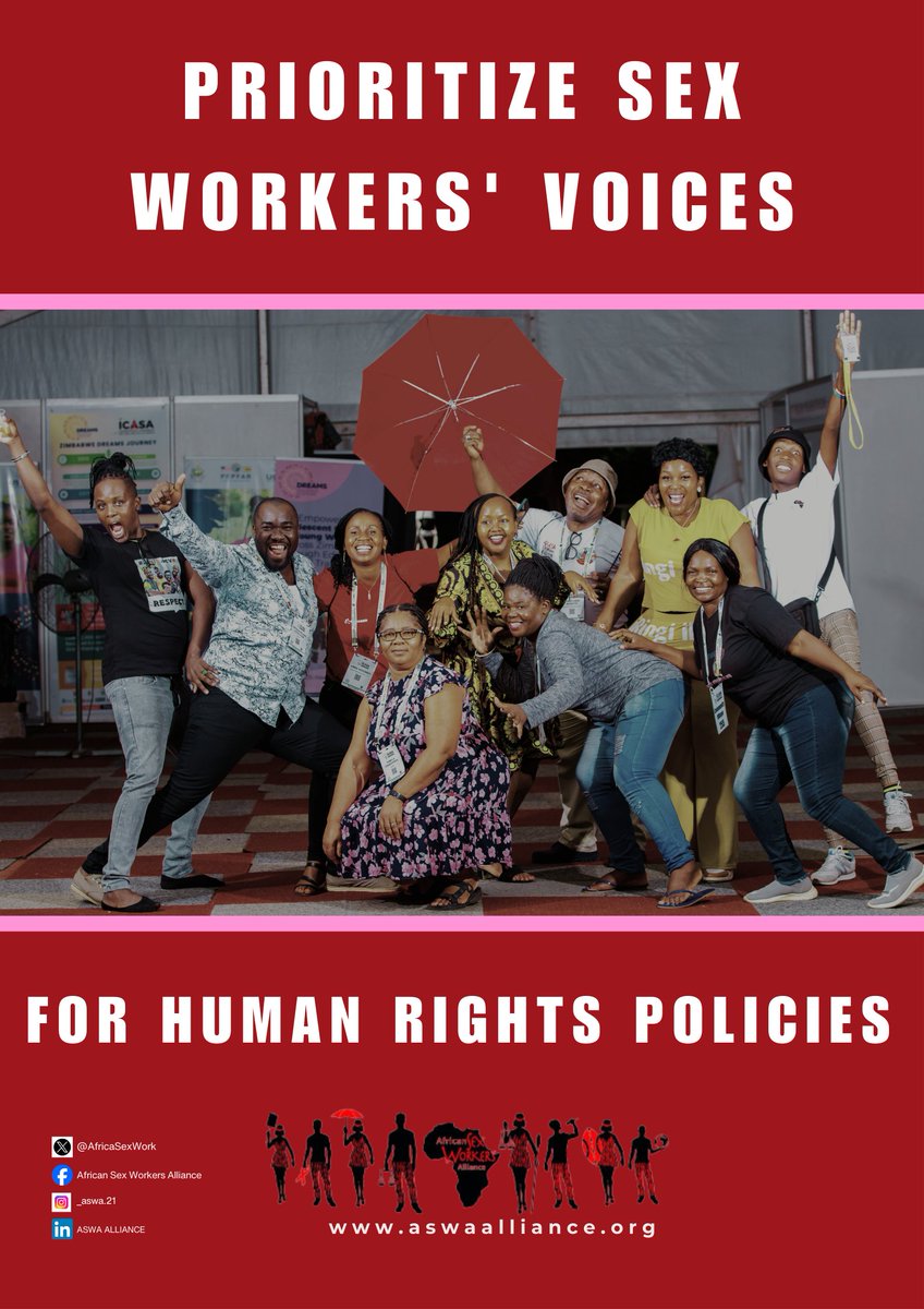 🌍 Let's prioritize sex workers' voices in Africa! 🌍 For effective human rights-based policies, we MUST spotlight the experiences and insights of African sex workers. Their knowledge is vital for creating meaningful change. #AfricanSexWorkersSpeak #HumanRights #Empowerment