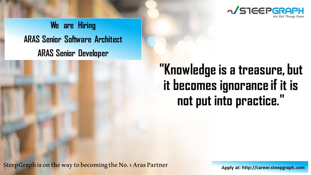 steepgraph's tweet image. #hiringalert
Come join the SteepGraph #aras team, which continues to grow continually and steadily.
𝐂𝐮𝐫𝐫𝐞𝐧𝐭𝐥𝐲 𝐨𝐩𝐞𝐧 𝐫𝐨𝐥𝐞𝐬:
- ARAS Senior Software Architect
- ARAS Software Architect
𝐕𝐢𝐬𝐢𝐭 𝐡𝐭𝐭𝐩𝐬://𝐬𝐭𝐞𝐞𝐩𝐠𝐫𝐚𝐩𝐡.𝐜𝐨𝐦/𝐜𝐚𝐫𝐞𝐞𝐫𝐬/ 𝐚𝐩𝐩𝐥𝐲