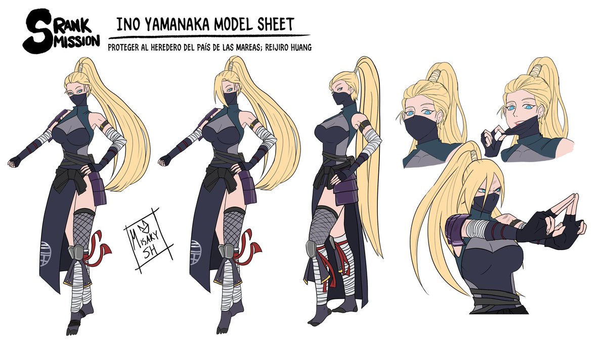 Ino Yamanaka 🐗; traditional Kunoichi Wardrobe [2/5] #ino #山中いの