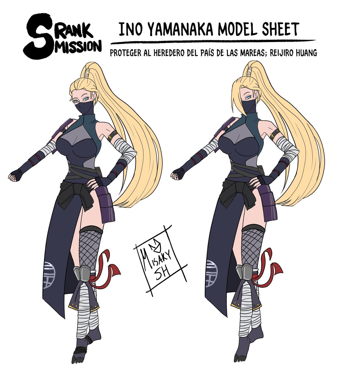 Ino Yamanaka 🐗; traditional Kunoichi Wardrobe [2/5] #ino #山中いの