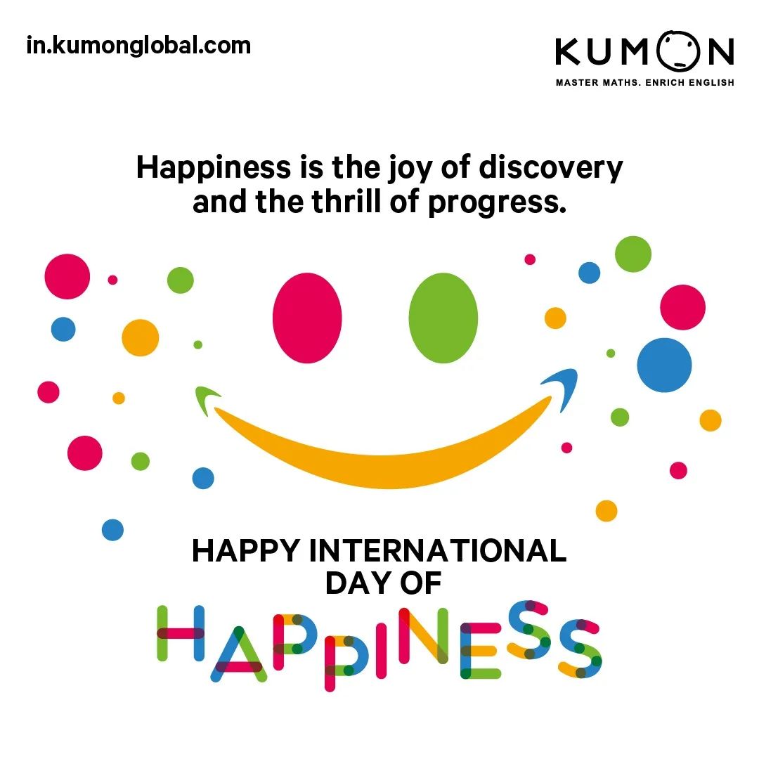 At Kumon, every achievement is a step towards happiness and fulfilment. 🌟 Join us in spreading happiness through learning. #LearningIsHappiness #DiscoverJoy #InternationalDayOfHappiness #joy #discovery #progress #thrill #fulfilment #pencilcontrol #earlylearners #younglearners